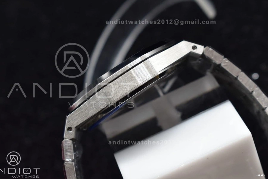 SS Textured 445 A4302 1:1 on 15500 Clone Royal Oak Blue Best Dial Edition Bracelet APSF 41mm Super SS Resilient 0719